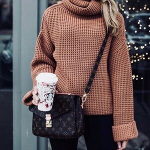 Free People chunky knit turtleneck Sweater